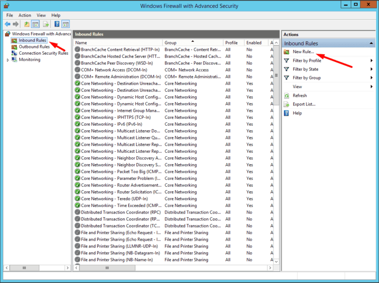 Hướng dẫn chặn Port và IP trên Windows server 2012 đơn giản, hiệu quả 3 chặn port 2.comp