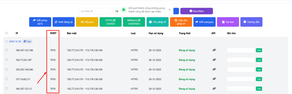 Hướng dẫn cho phép IP sử dụng Proxy và các tính năng khác trên website tại VPSTTT 8 poroxy
