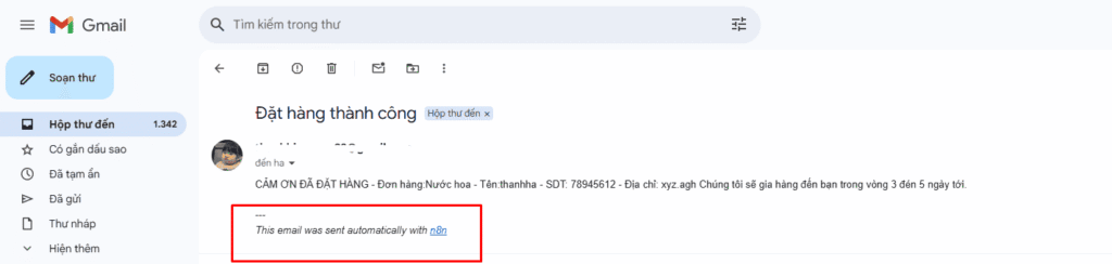 hướng dẫn tự động gửi mail bằng n8n